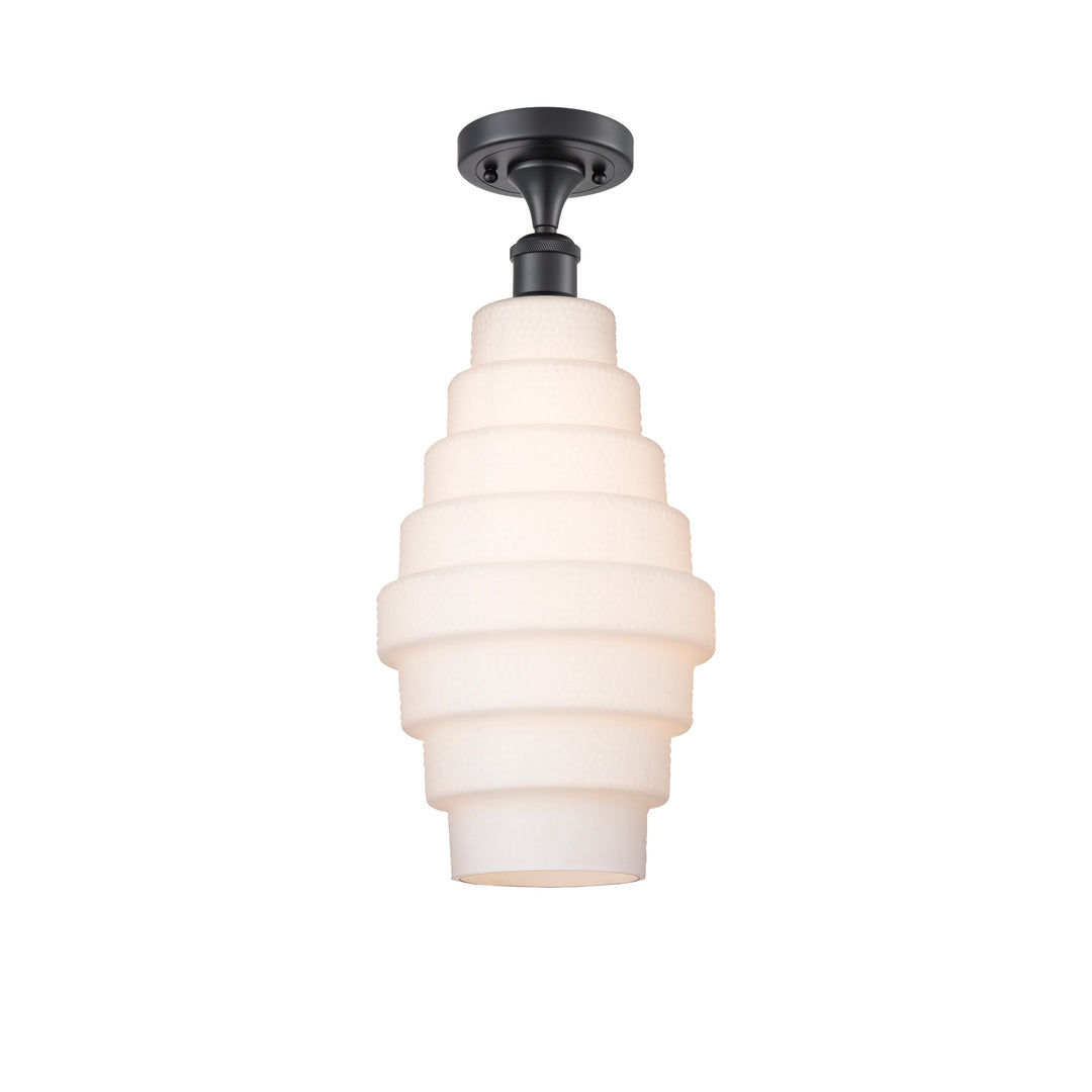 Innovations Ballston 516-1C-BK-G671-8-LED Ceiling Light - Matte Black