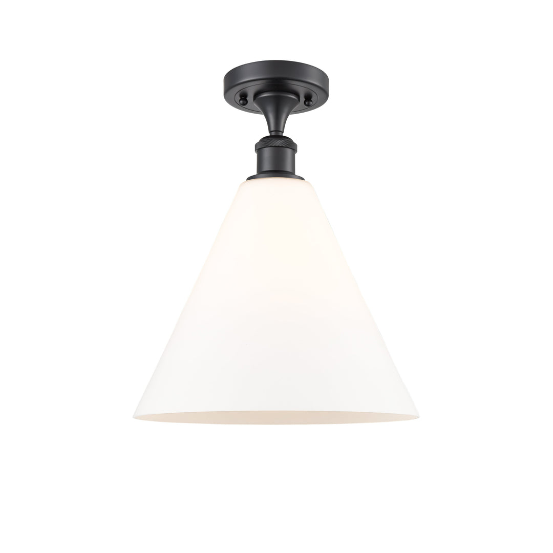 Innovations Ballston 516-1C-BK-GBC-121 Ceiling Light - Matte Black