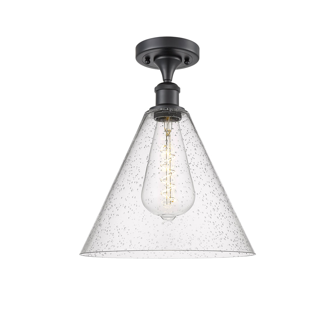 Innovations Ballston 516-1C-BK-GBC-124-LED Ceiling Light - Matte Black