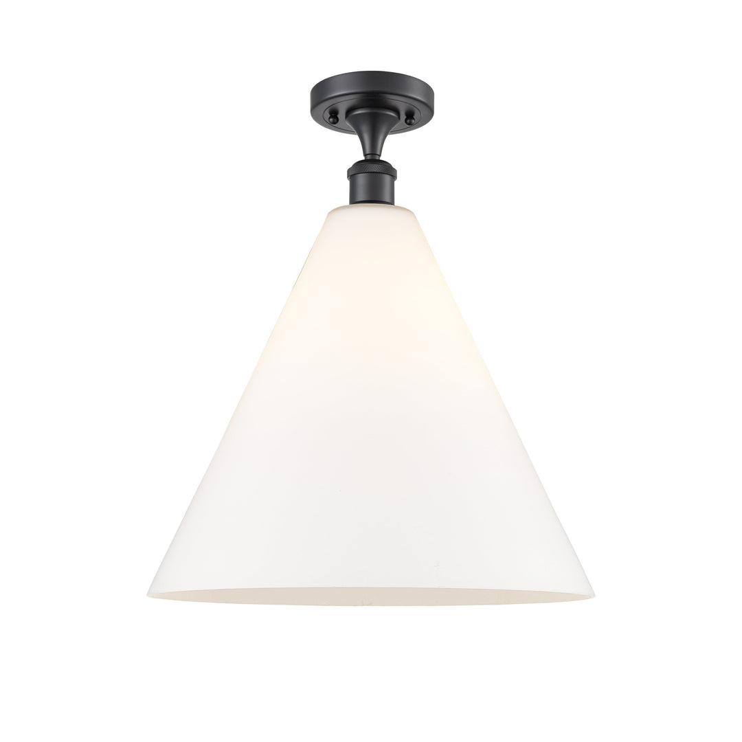 Innovations Ballston 516-1C-BK-GBC-161 Ceiling Light - Matte Black