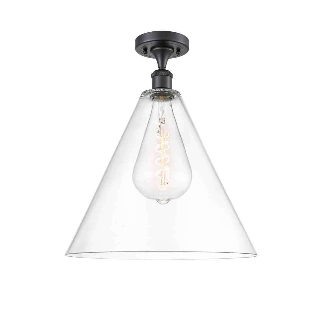 Innovations Ballston 516-1C-BK-GBC-162 Ceiling Light - Matte Black