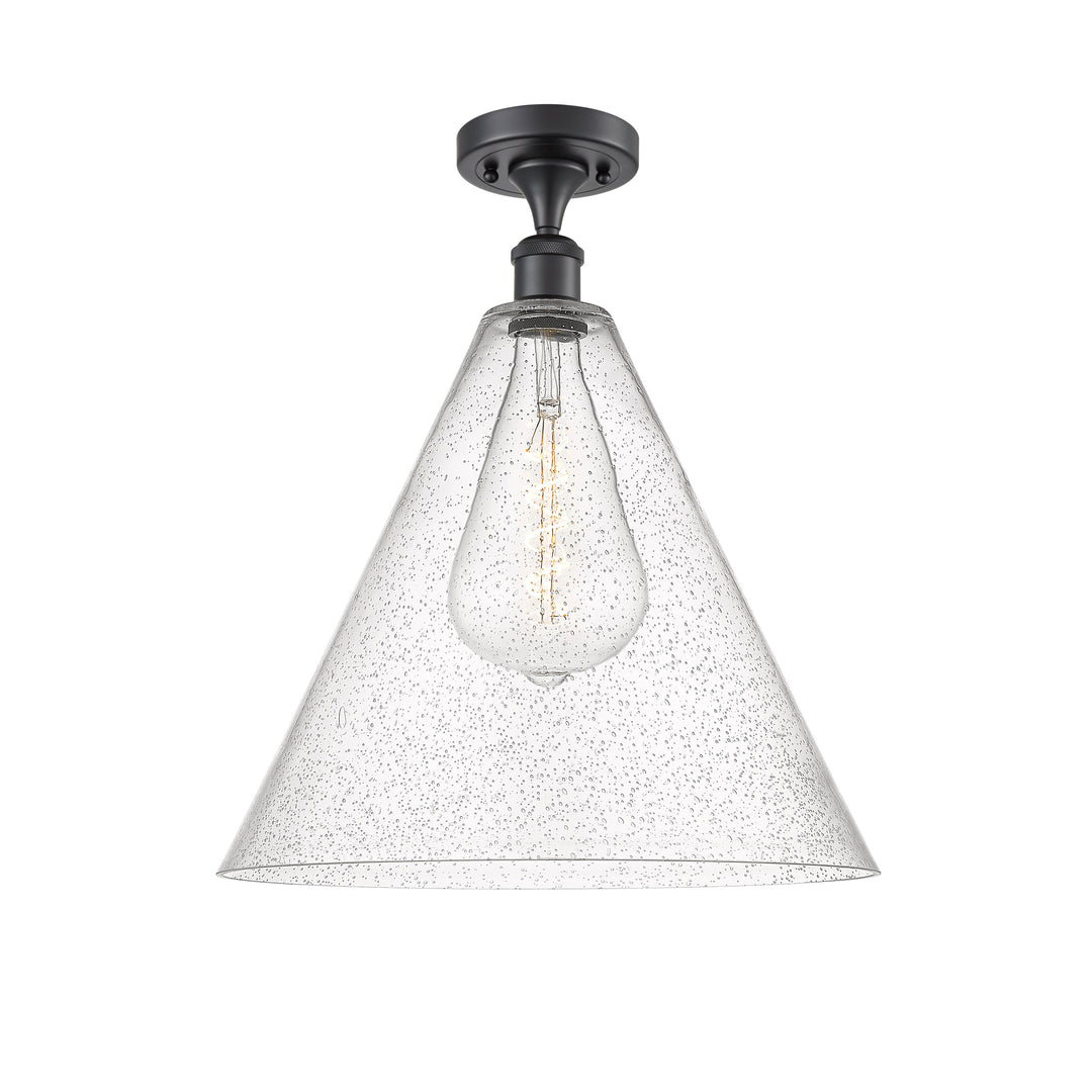 Innovations Ballston 516-1C-BK-GBC-164-LED Ceiling Light - Matte Black
