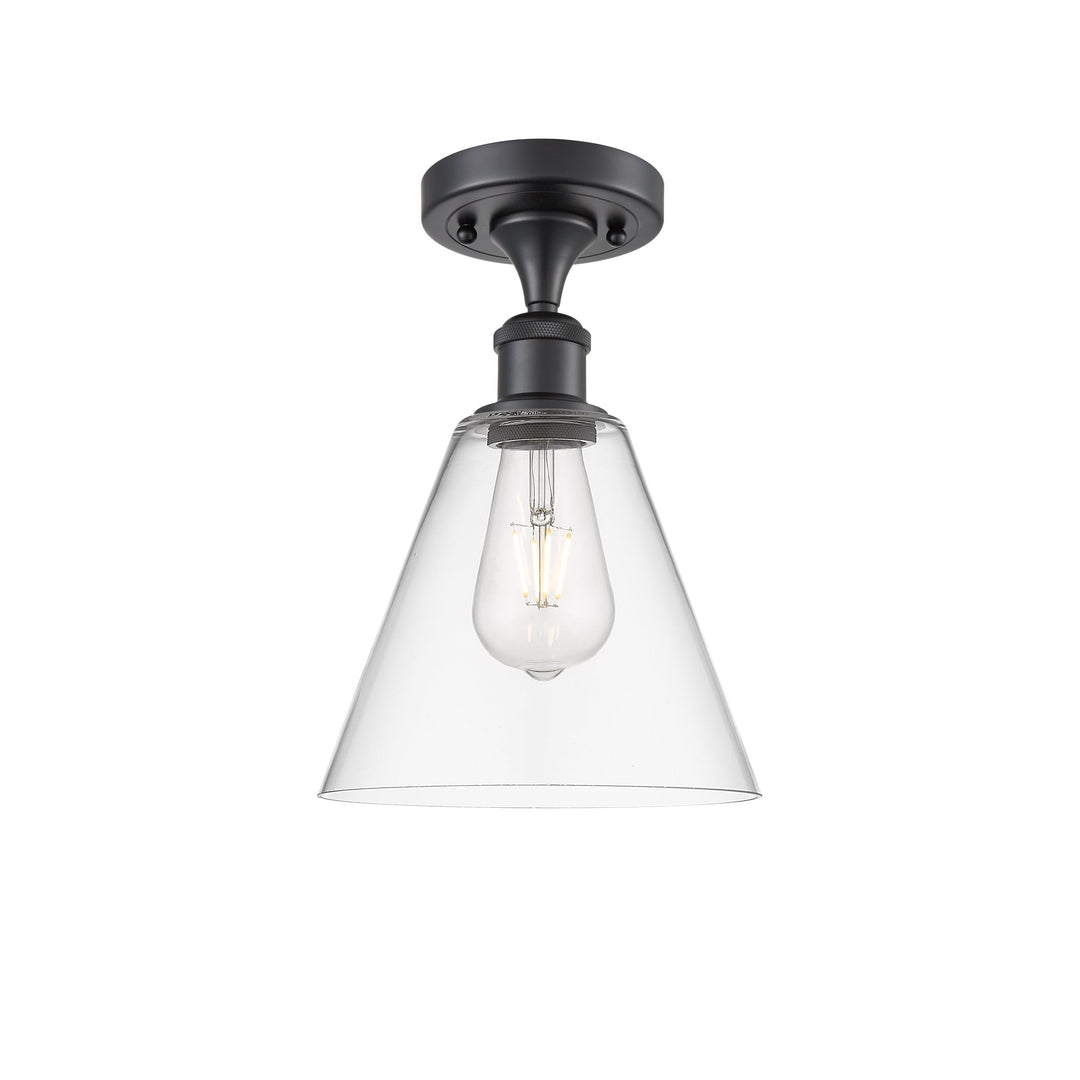 Innovations Ballston 516-1C-BK-GBC-82 Ceiling Light - Matte Black
