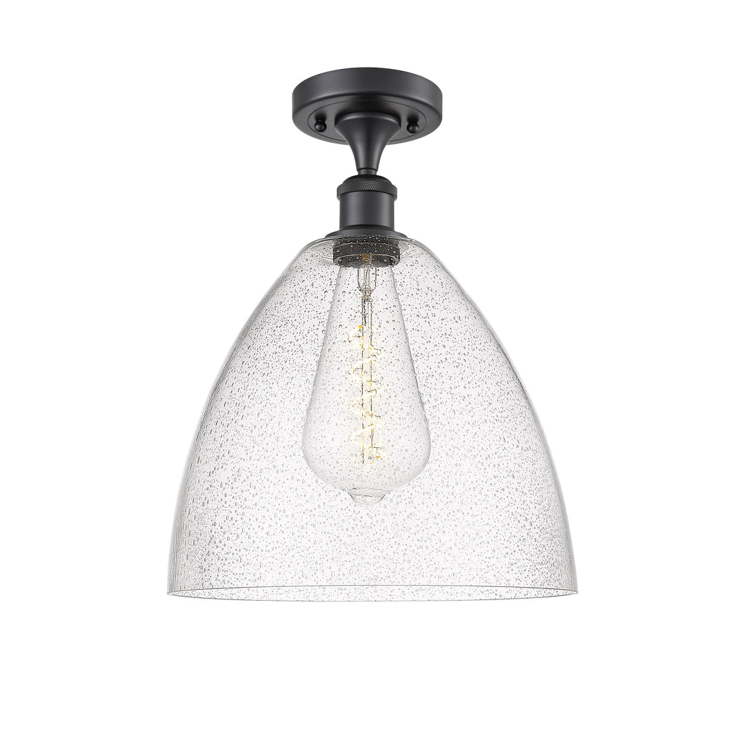 Innovations Ballston 516-1C-BK-GBD-124-LED Ceiling Light - Matte Black