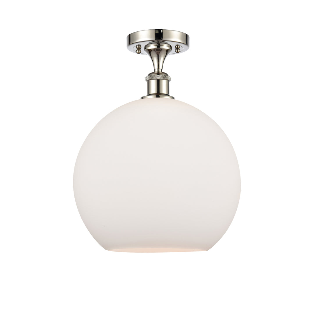 Innovations Ballston 516-1C-PN-G121-12-LED Ceiling Light - Polished Nickel