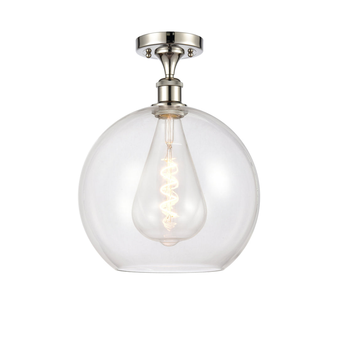 Innovations Ballston 516-1C-PN-G122-12-LED Ceiling Light - Polished Nickel