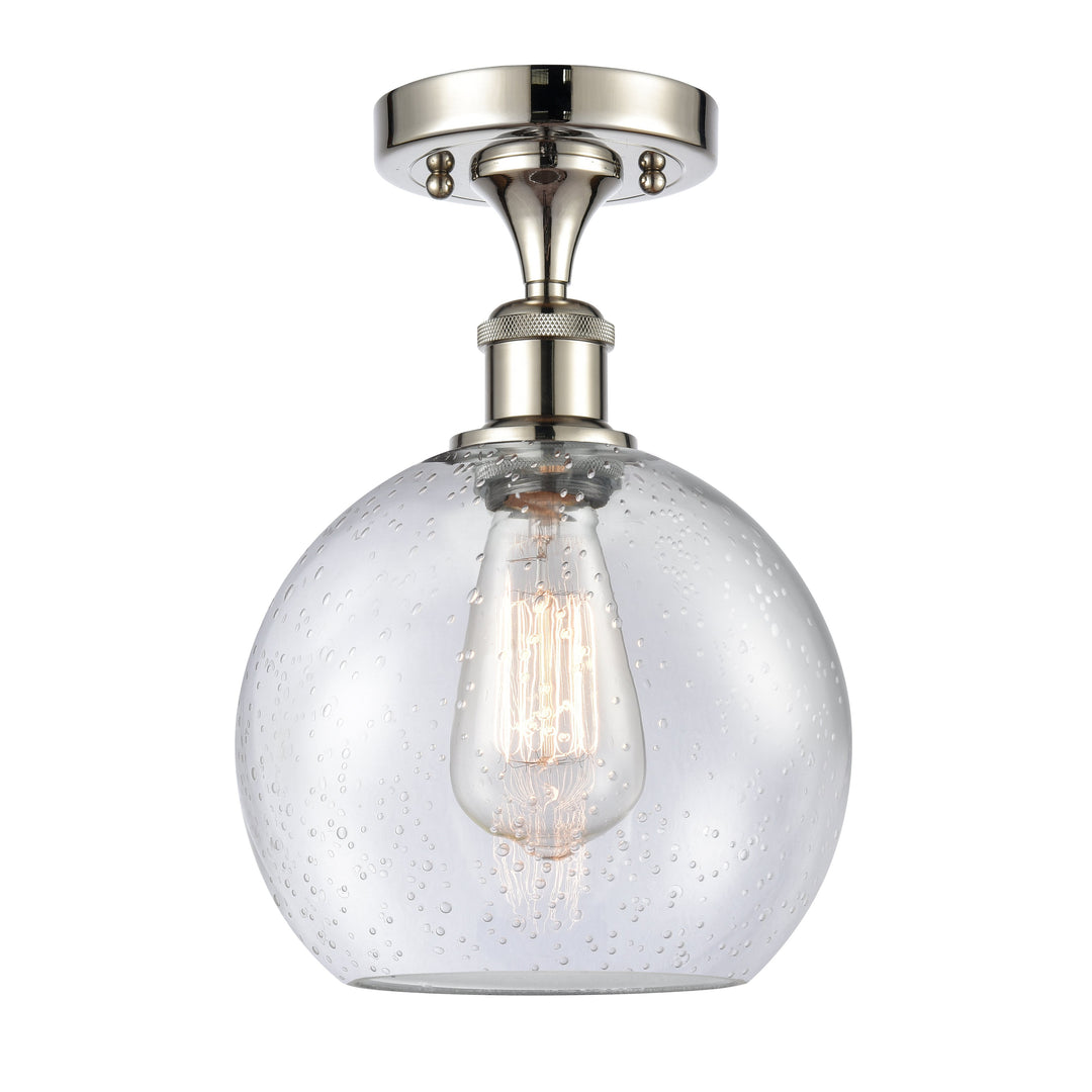 Innovations Ballston 516-1C-PN-G124-8 Ceiling Light - Polished Nickel