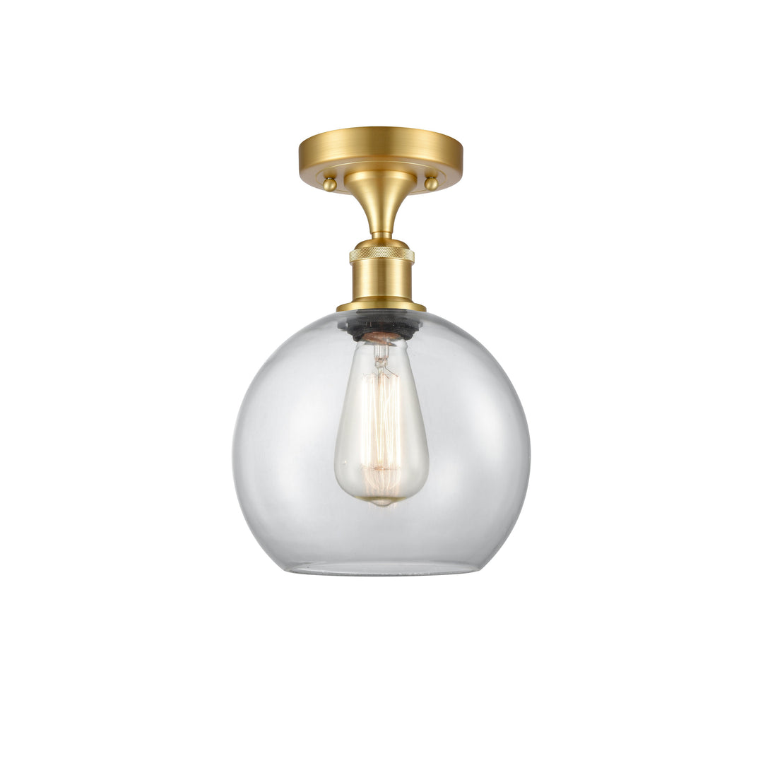 Innovations Ballston 516-1C-SG-G122-8-LED Ceiling Light - Satin Gold