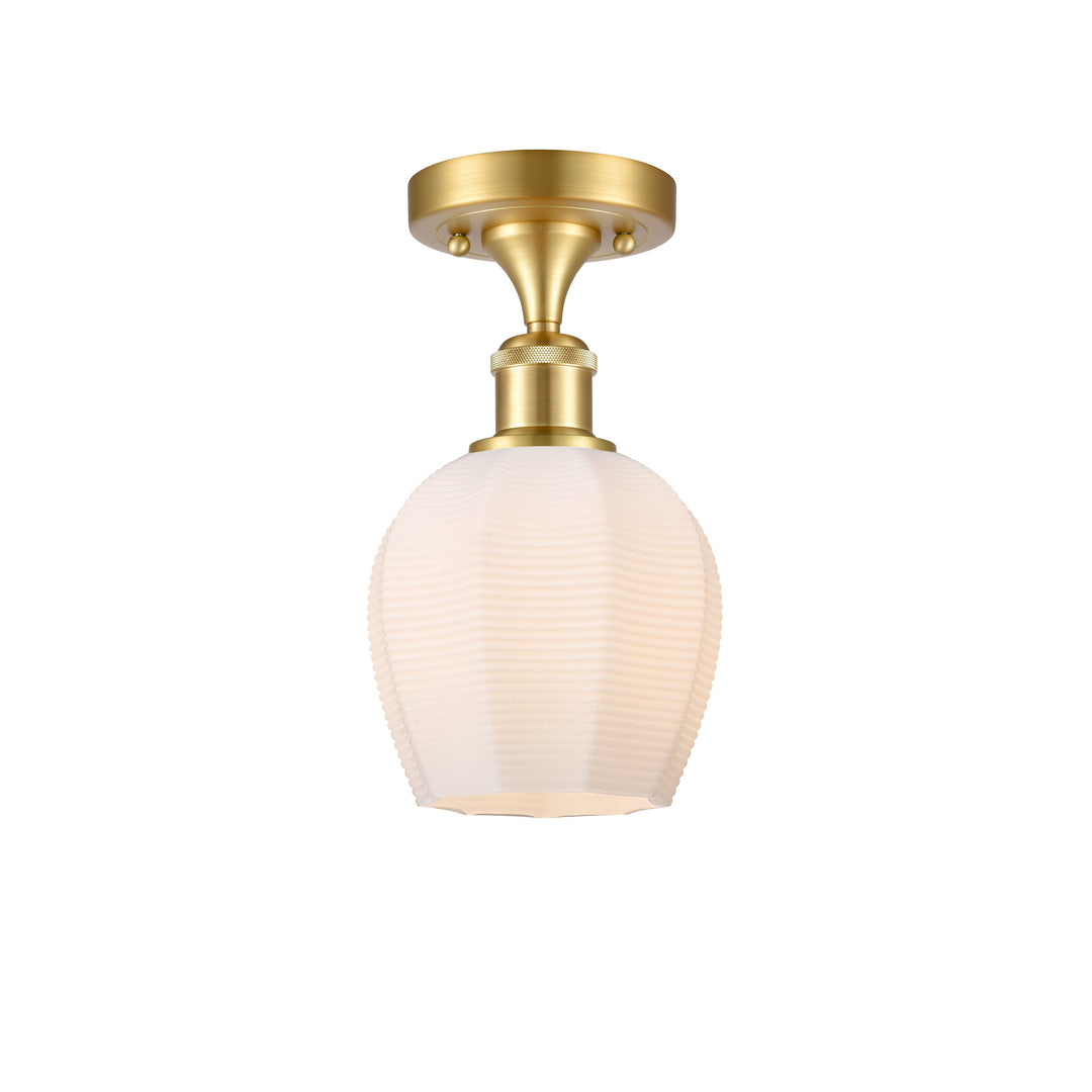 Innovations Ballston 516-1C-SG-G461-6-LED Ceiling Light - Satin Gold