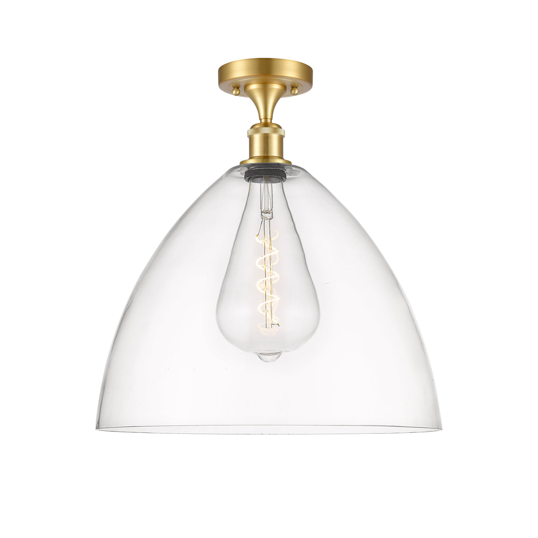 Innovations Ballston 516-1C-SG-GBD-162-LED Ceiling Light - Satin Gold