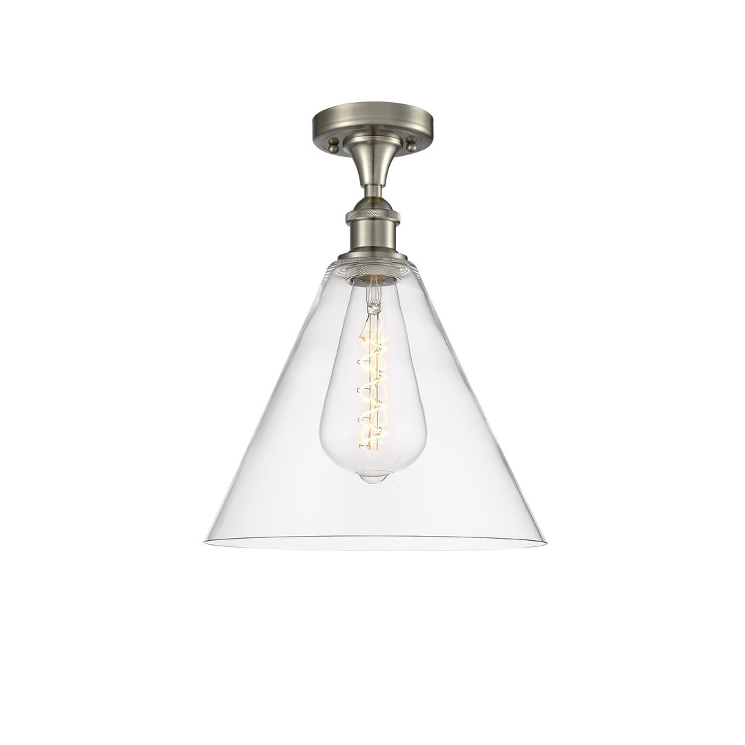 Innovations Ballston 516-1C-SN-GBC-122 Ceiling Light - Brushed Satin Nickel