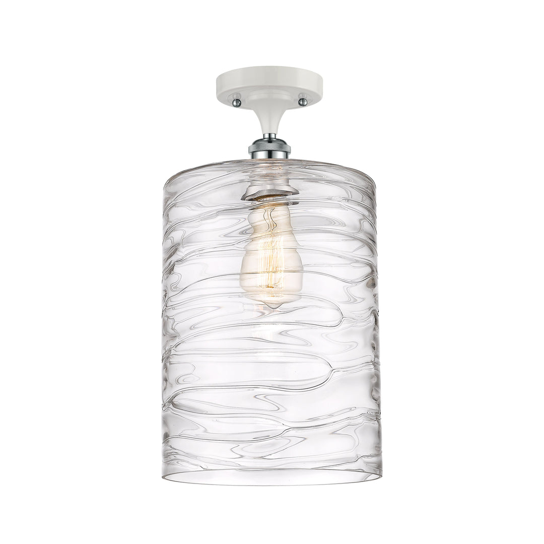 Innovations Ballston 516-1C-WPC-G1113-L Ceiling Light - White and Polished Chrome