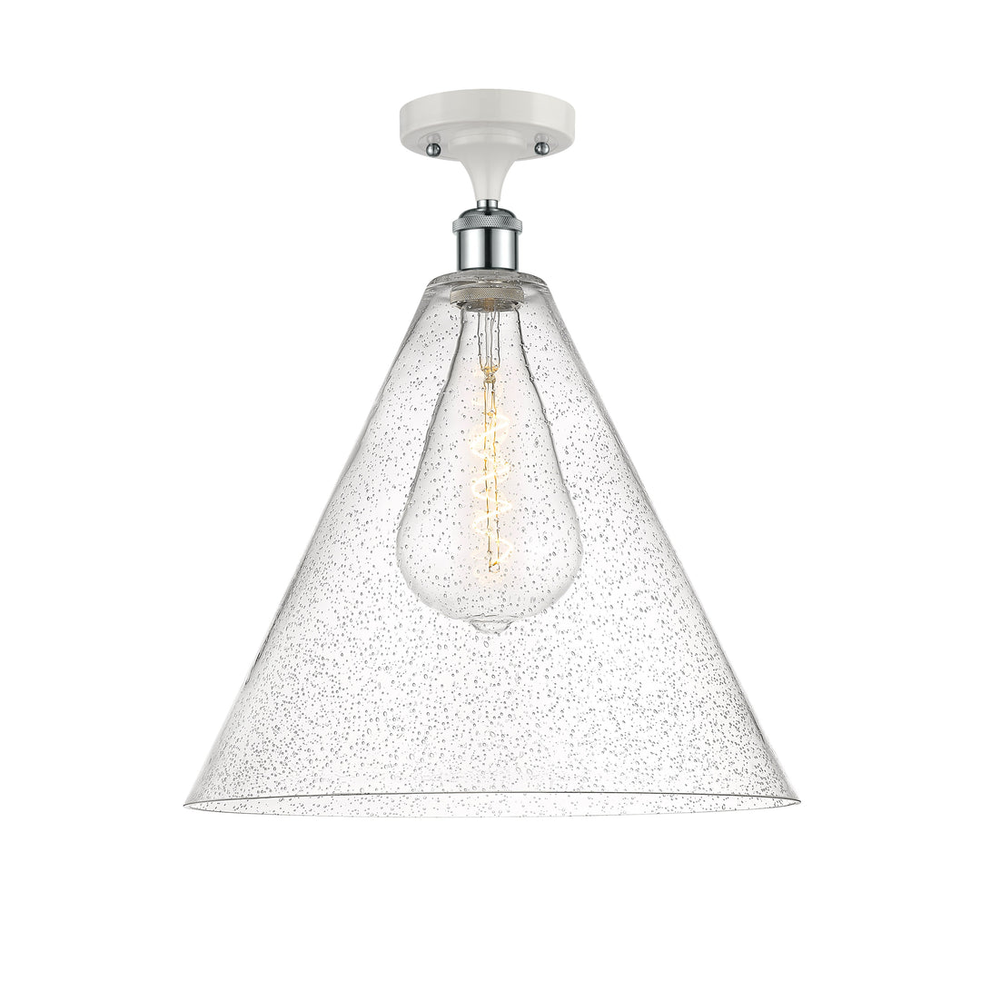 Innovations Ballston 516-1C-WPC-GBC-164 Ceiling Light - White and Polished Chrome