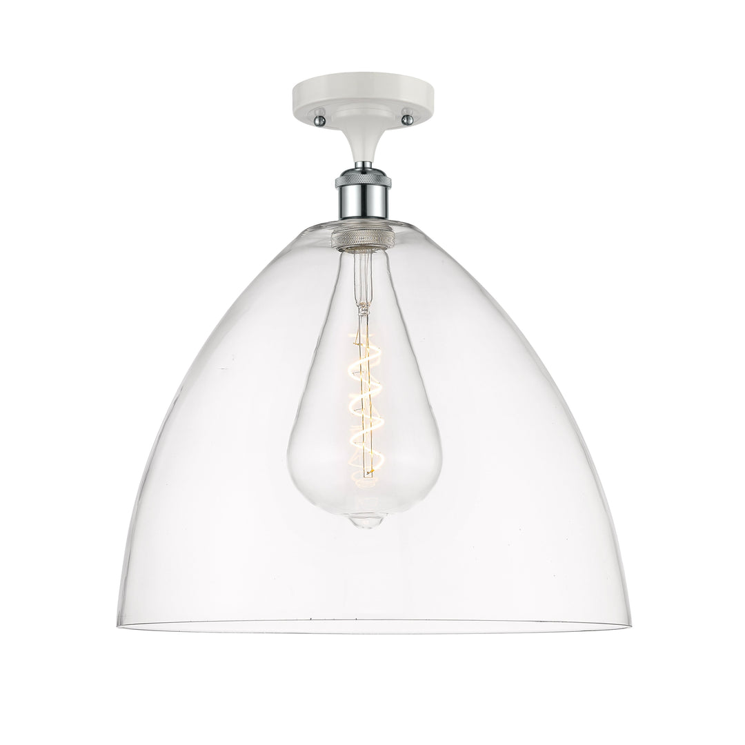 Innovations Ballston 516-1C-WPC-GBD-162-LED Ceiling Light - White and Polished Chrome