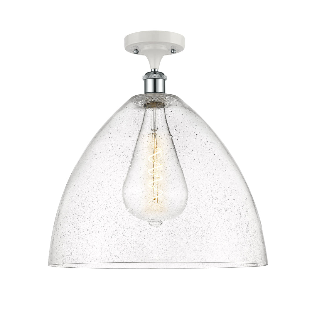 Innovations Ballston 516-1C-WPC-GBD-164 Ceiling Light - White and Polished Chrome