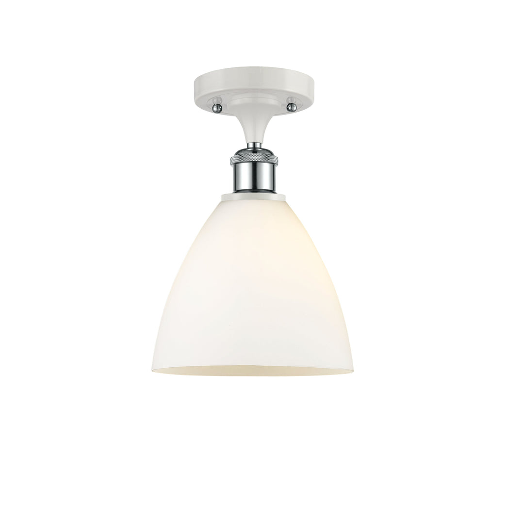 Innovations Ballston 516-1C-WPC-GBD-751 Ceiling Light - White and Polished Chrome