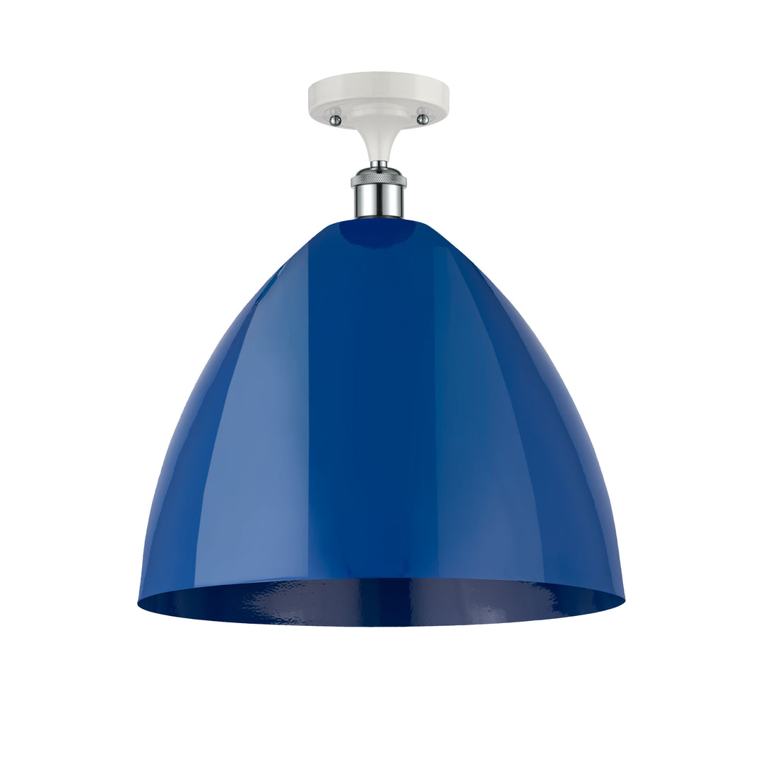 Innovations Ballston 516-1C-WPC-MBD-16-BL Ceiling Light - White and Polished Chrome