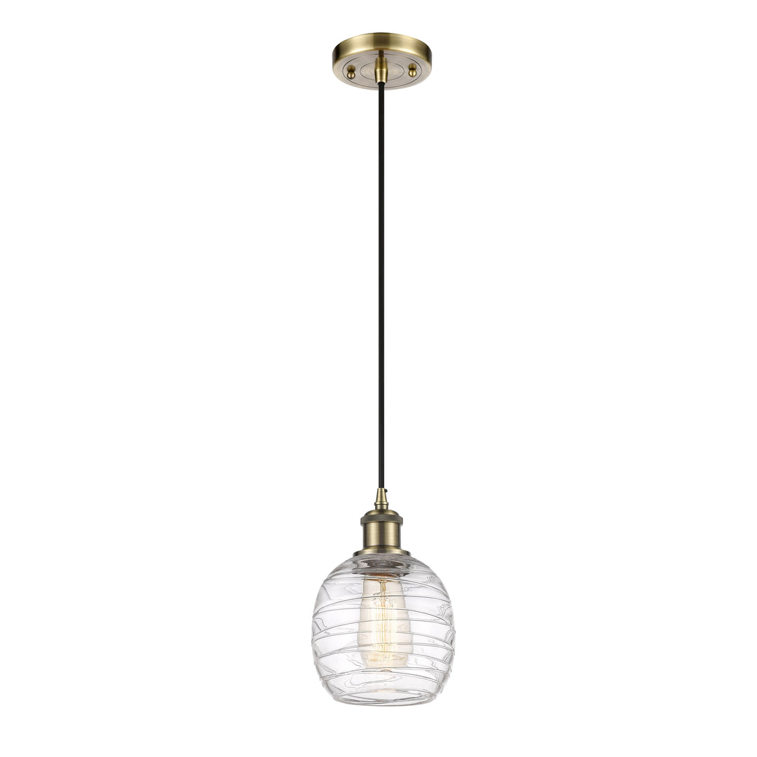 Innovations Ballston 516-1P-AB-G1013-LED Pendant Light - Antique Brass
