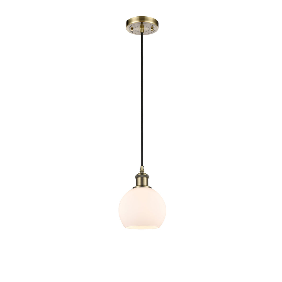 Innovations Ballston 516-1P-AB-G121-6-LED Pendant Light - Antique Brass