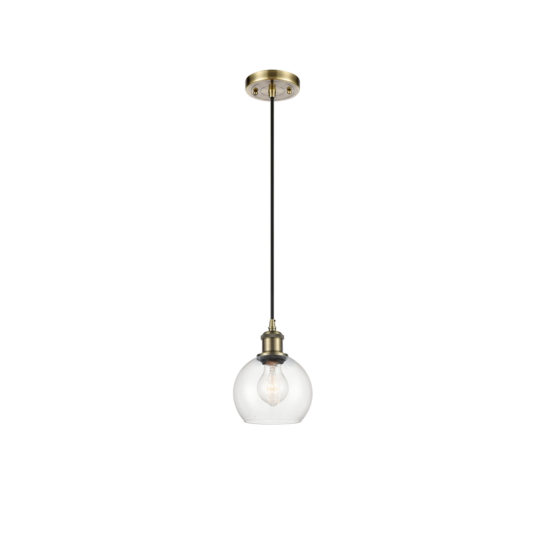 Innovations Ballston 516-1P-AB-G122-6-LED Pendant Light - Antique Brass