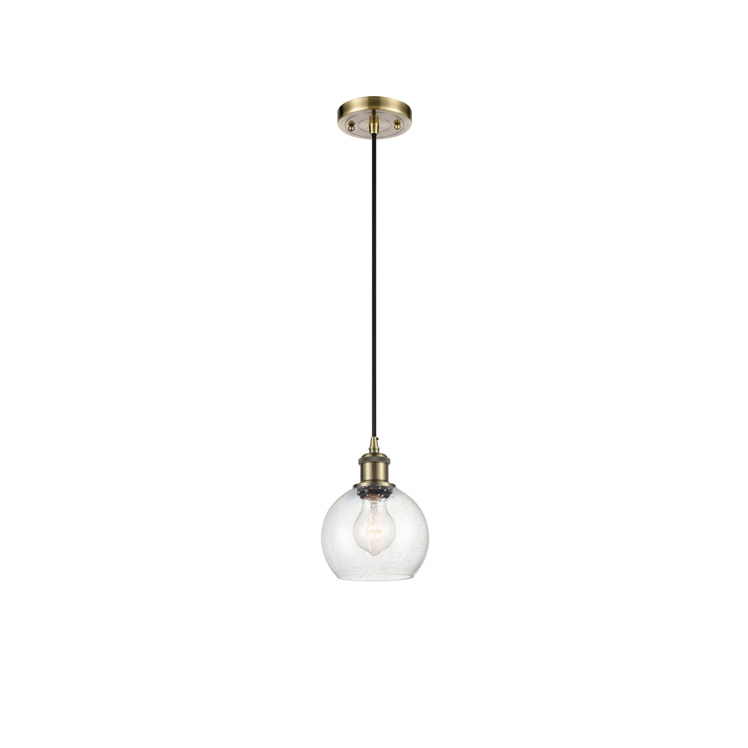 Innovations Ballston 516-1P-AB-G124-6-LED Pendant Light - Antique Brass