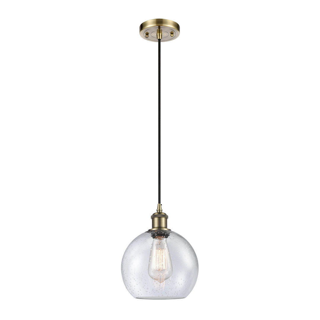 Innovations Ballston 516-1P-AB-G124-8 Pendant Light - Antique Brass
