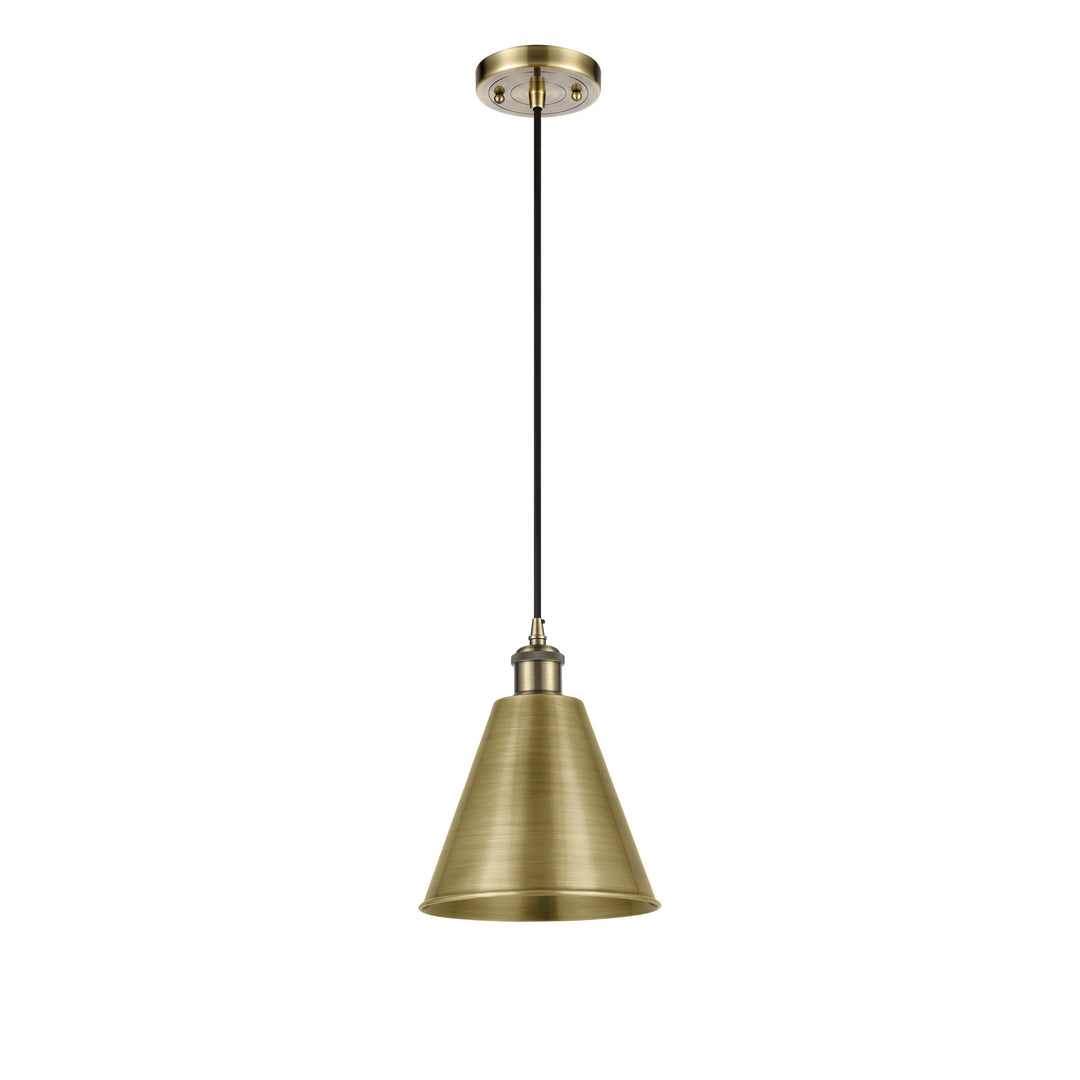 Innovations Ballston 516-1P-AB-MBC-8-AB Pendant Light - Antique Brass