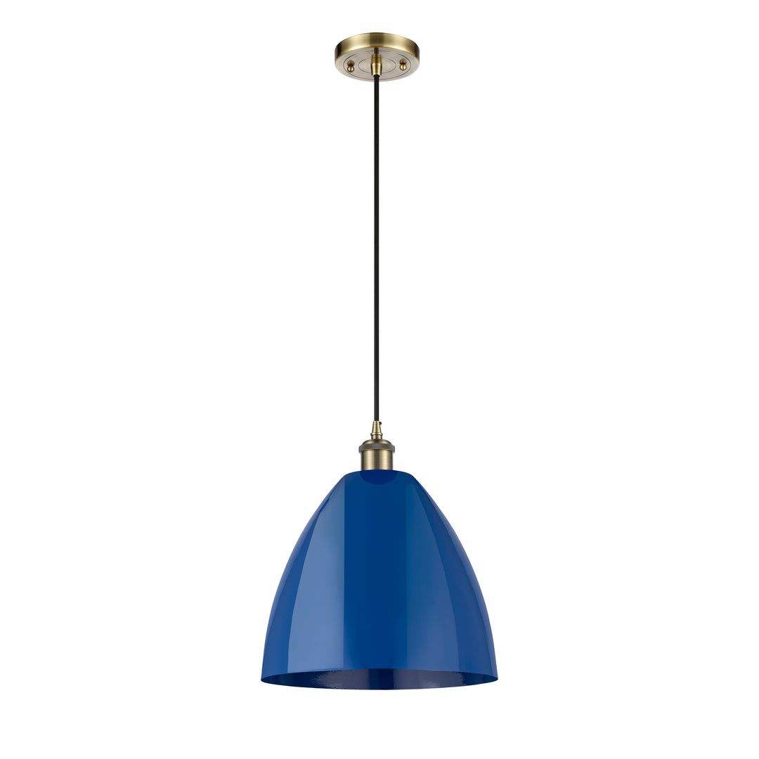 Innovations Ballston 516-1P-AB-MBD-12-BL-LED Pendant Light - Antique Brass