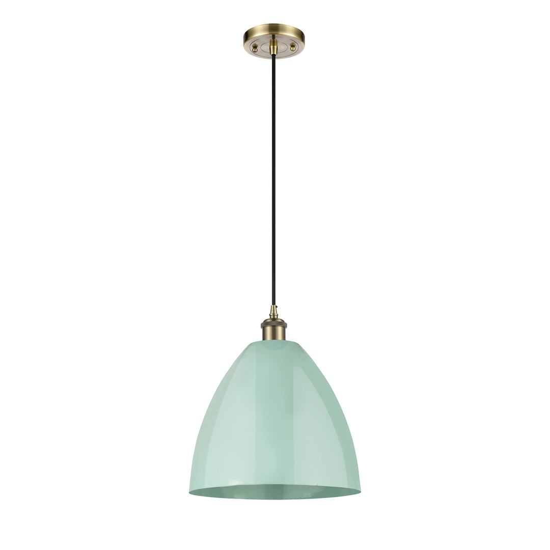 Innovations Ballston 516-1P-AB-MBD-12-SF-LED Pendant Light - Antique Brass