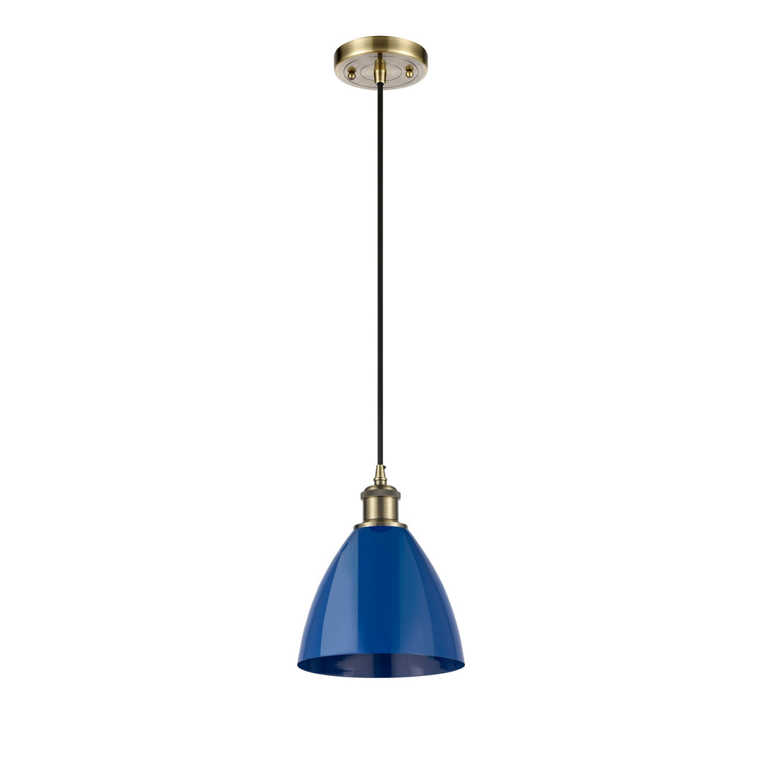 Innovations Ballston 516-1P-AB-MBD-75-BL-LED Pendant Light - Antique Brass