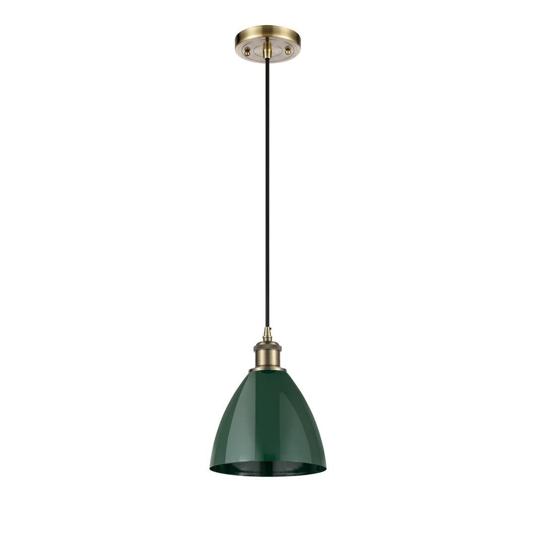 Innovations Ballston 516-1P-AB-MBD-75-GR-LED Pendant Light - Antique Brass