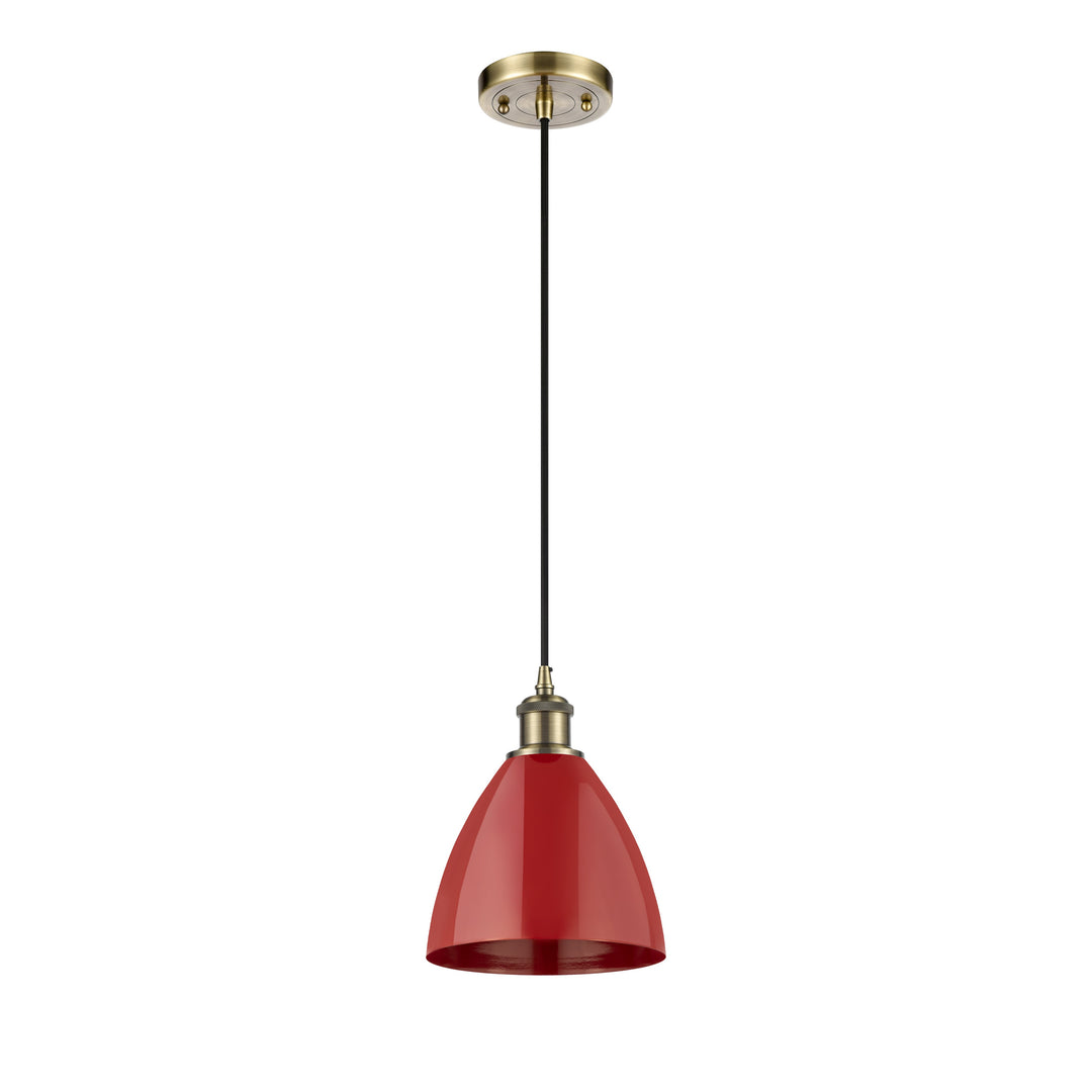 Innovations Ballston 516-1P-AB-MBD-75-RD-LED Pendant Light - Antique Brass