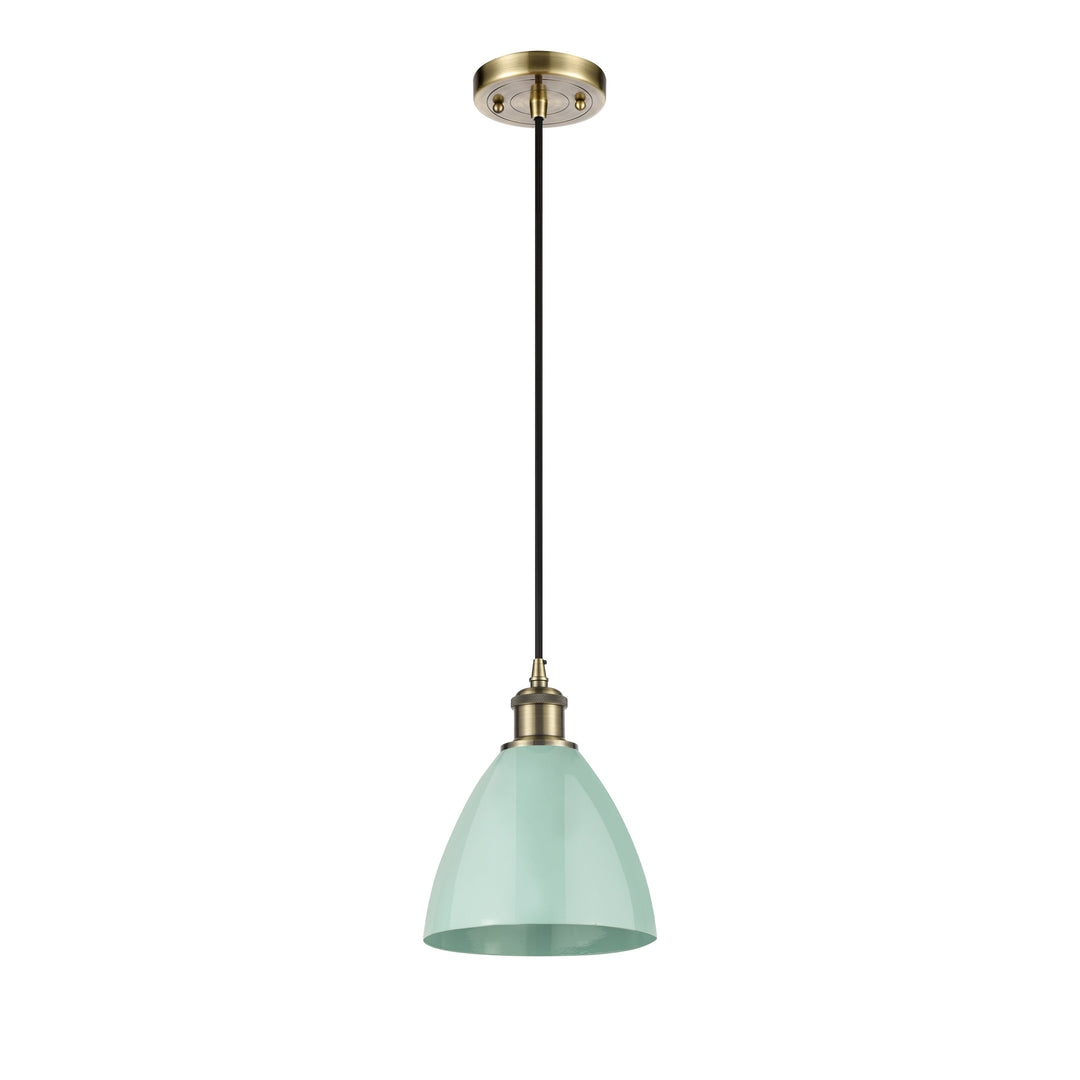 Innovations Ballston 516-1P-AB-MBD-75-SF Pendant Light - Antique Brass