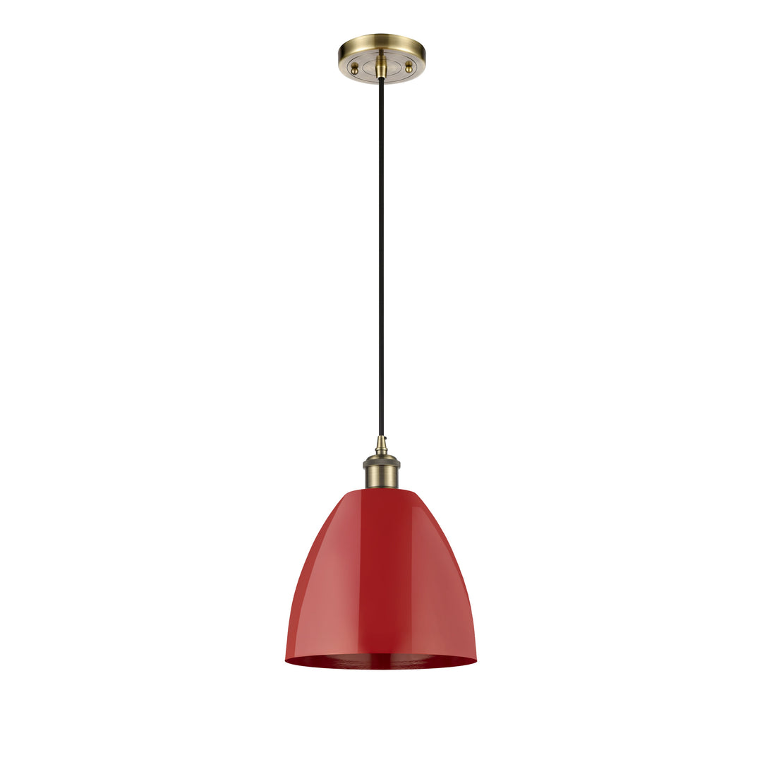 Innovations Ballston 516-1P-AB-MBD-9-RD-LED Pendant Light - Antique Brass
