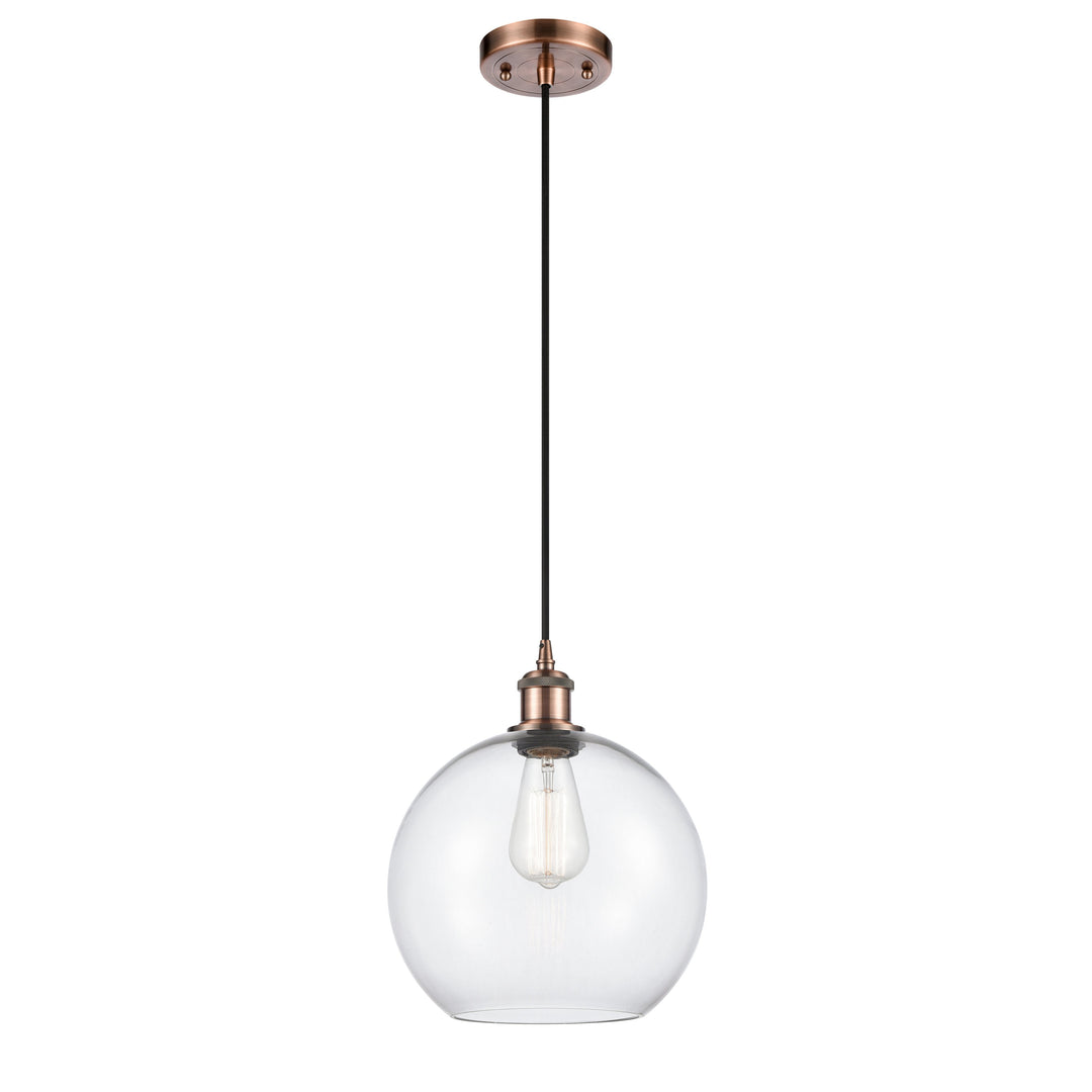 Innovations Ballston 516-1P-AC-G122-10-LED Pendant Light - Antique Copper