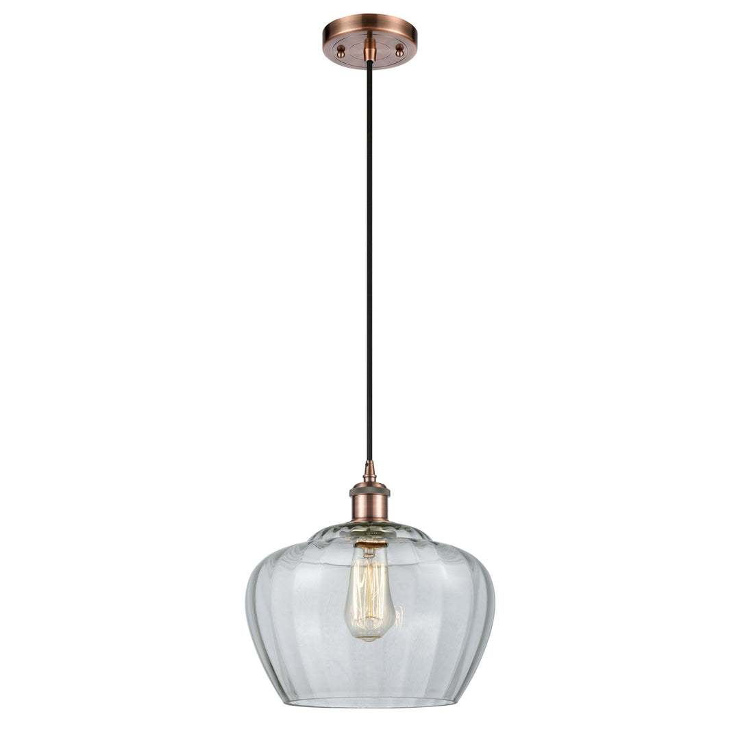 Innovations Ballston 516-1P-AC-G92-L Pendant Light - Antique Copper