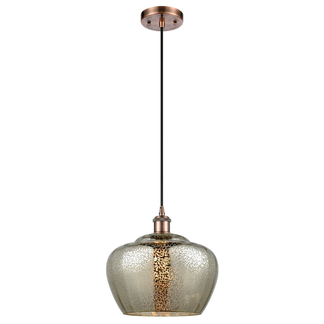 Innovations Ballston 516-1P-AC-G96-L Pendant Light - Antique Copper