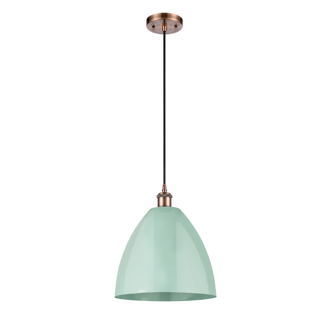 Innovations Ballston 516-1P-AC-MBD-12-SF-LED Pendant Light - Antique Copper