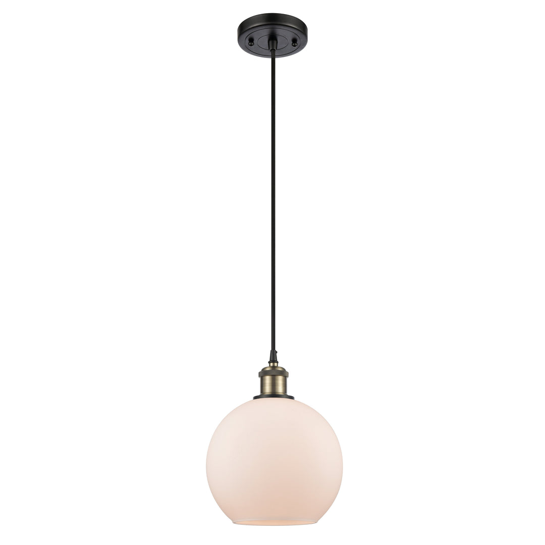 Innovations Ballston 516-1P-BAB-G121-8 Pendant Light - Black Antique Brass
