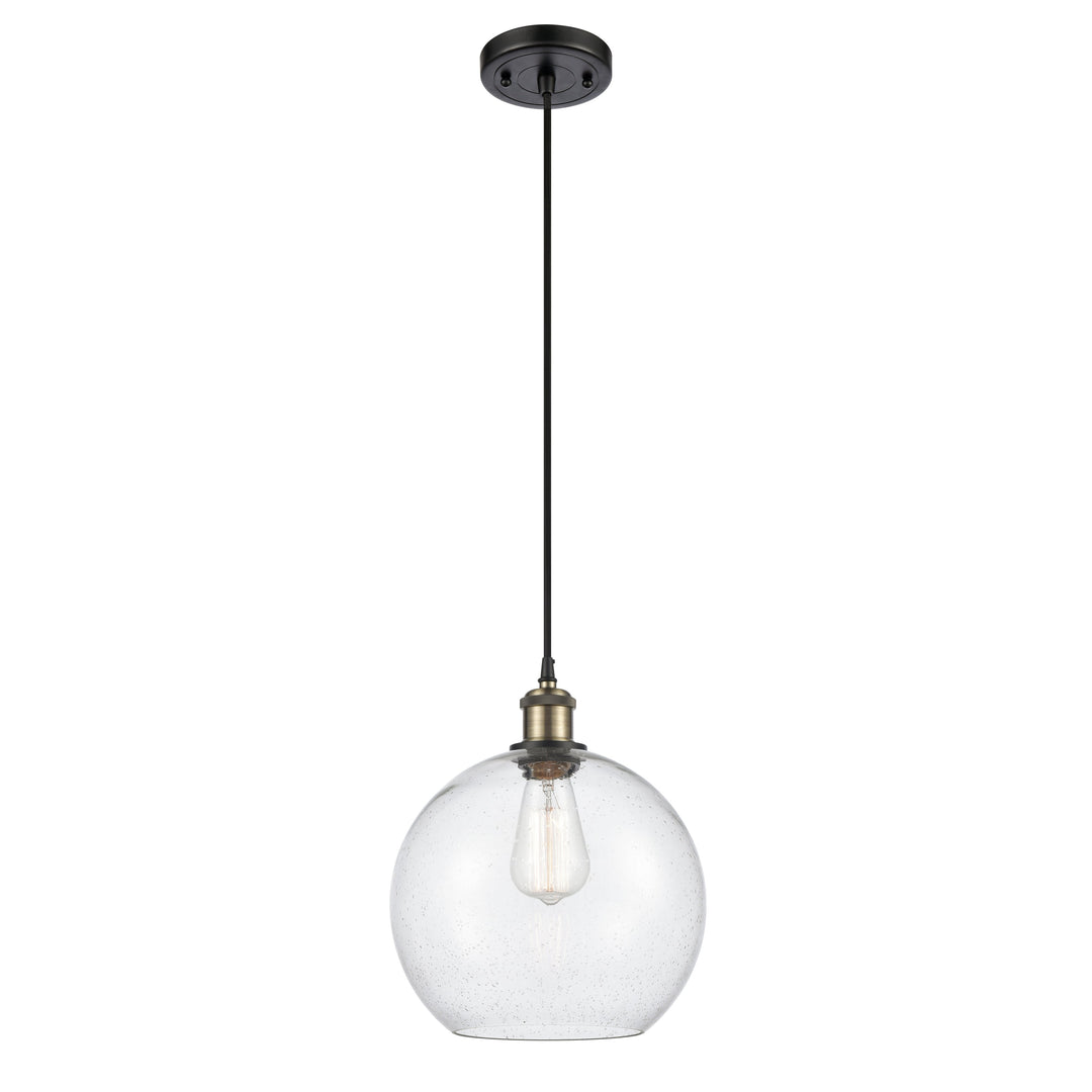 Innovations Ballston 516-1P-BAB-G124-10 Pendant Light - Black Antique Brass
