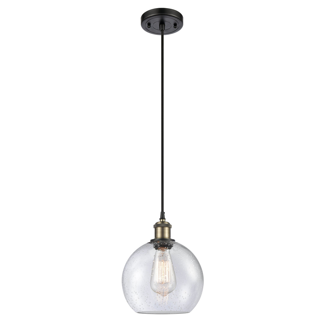 Innovations Ballston 516-1P-BAB-G124-8 Pendant Light - Black Antique Brass