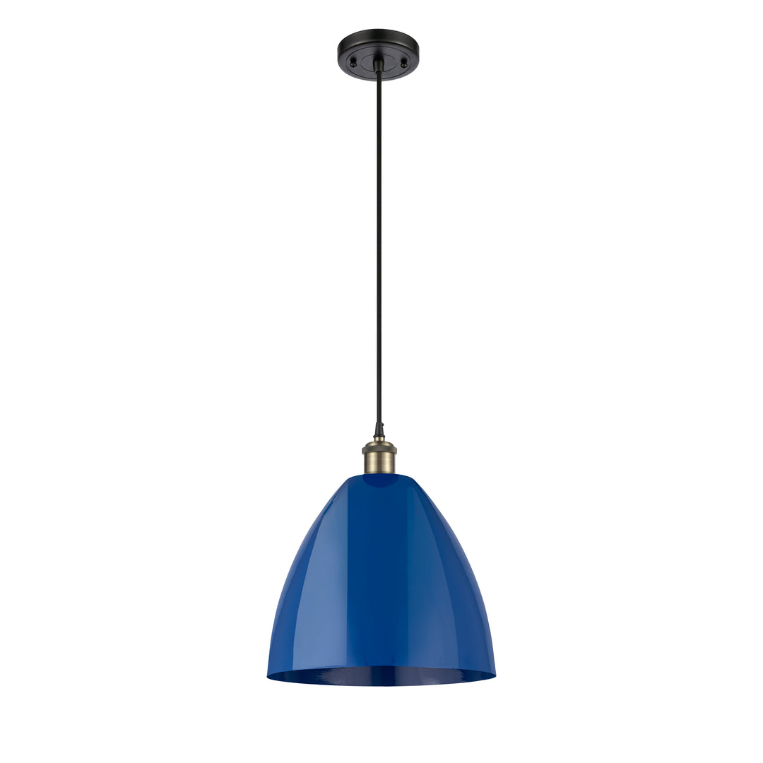 Innovations Ballston 516-1P-BAB-MBD-12-BL-LED Pendant Light - Black Antique Brass