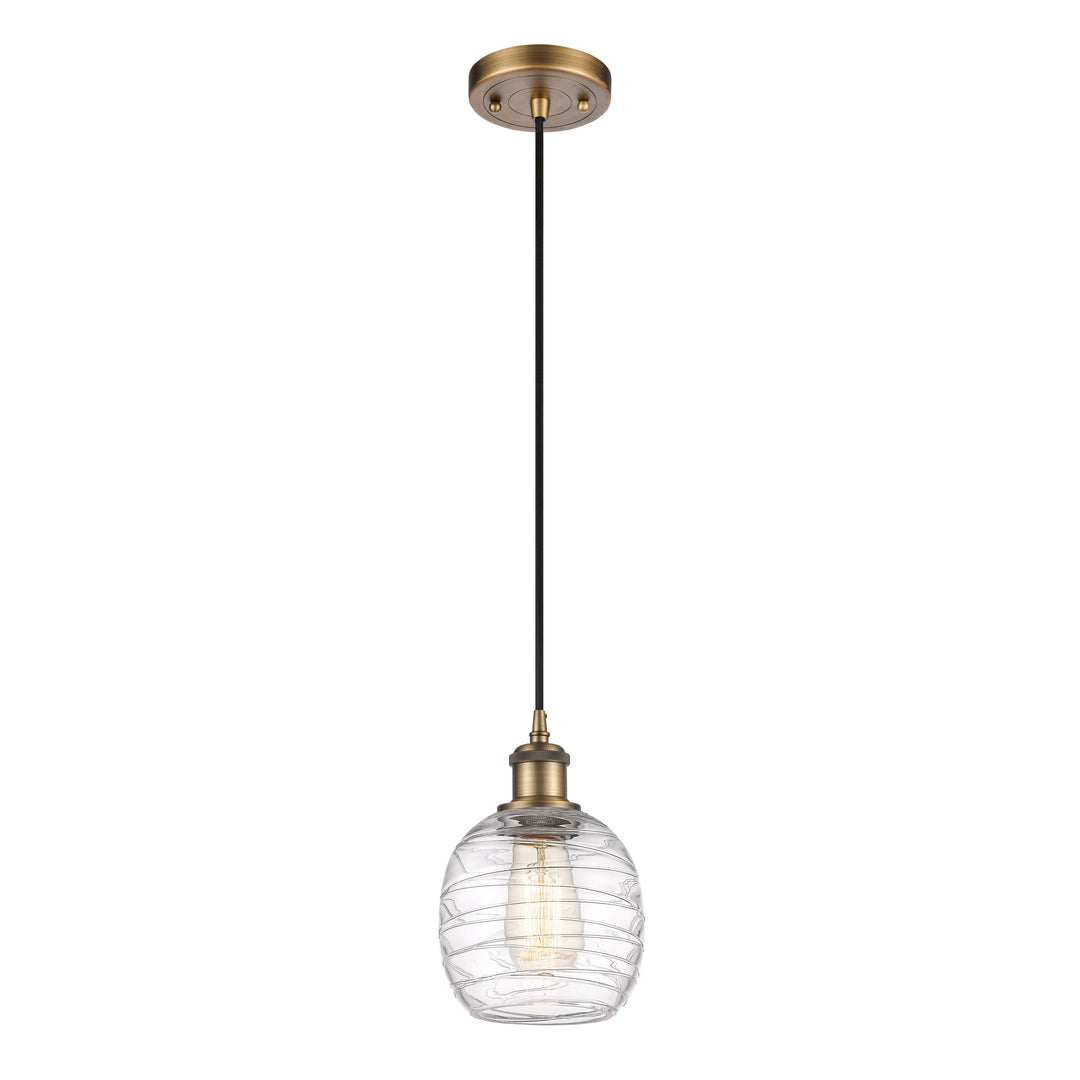 Innovations Ballston 516-1P-BB-G1013-LED Pendant Light - Brushed Brass