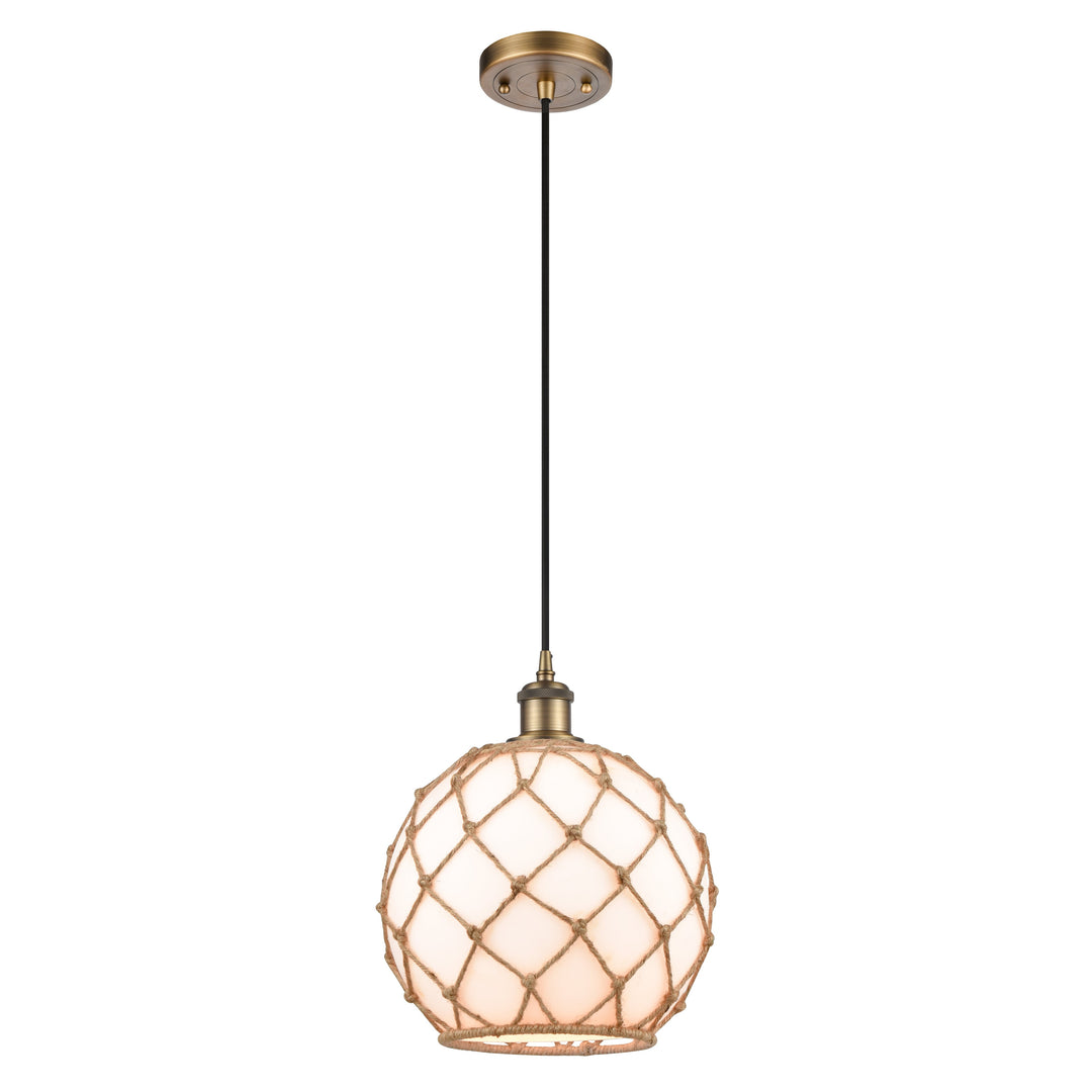Innovations Ballston 516-1P-BB-G121-10RB Pendant Light - Brushed Brass
