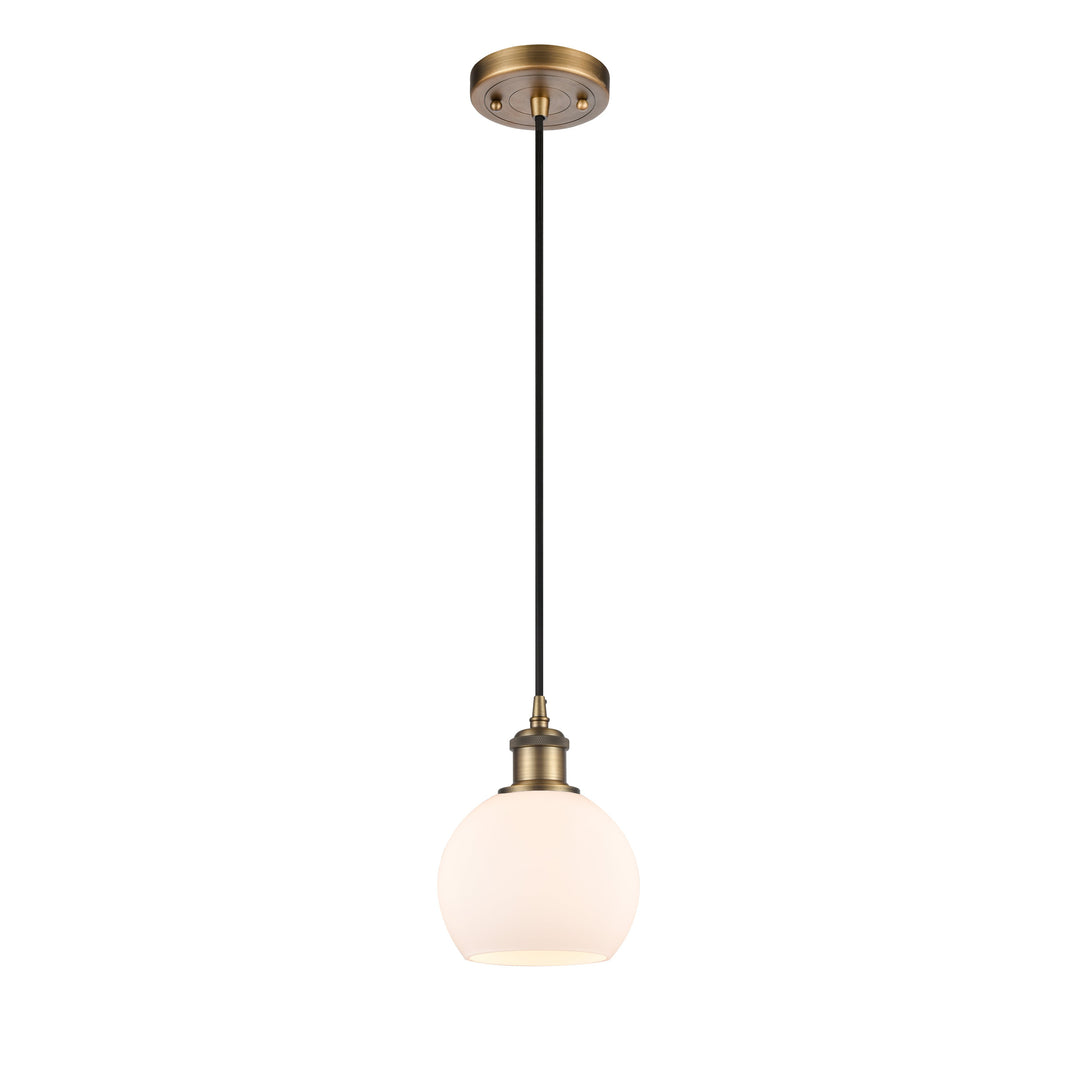 Innovations Ballston 516-1P-BB-G121-6-LED Pendant Light - Brushed Brass