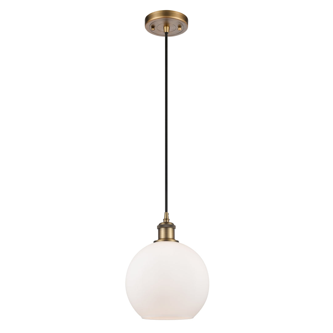Innovations Ballston 516-1P-BB-G121-8-LED Pendant Light - Brushed Brass