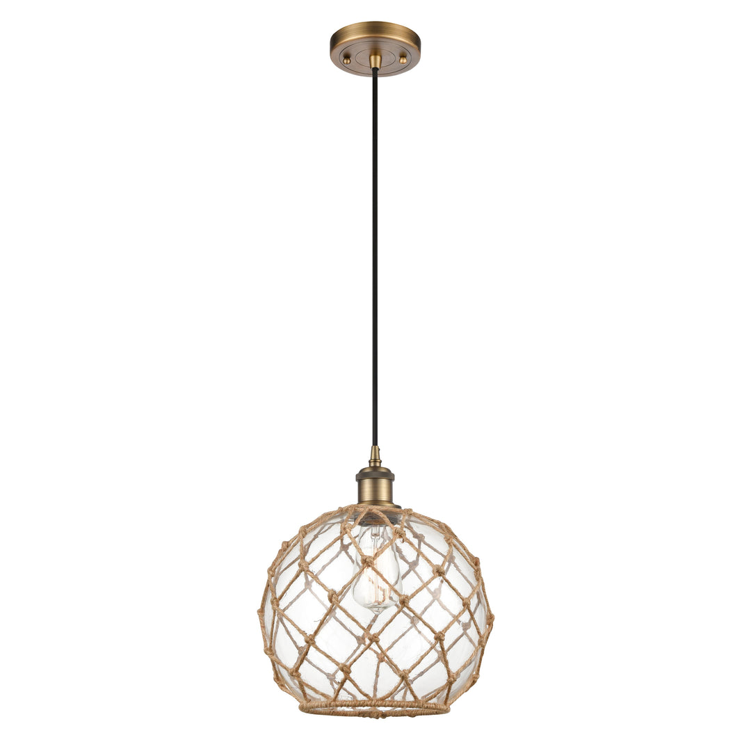 Innovations Ballston 516-1P-BB-G122-10RB-LED Pendant Light - Brushed Brass