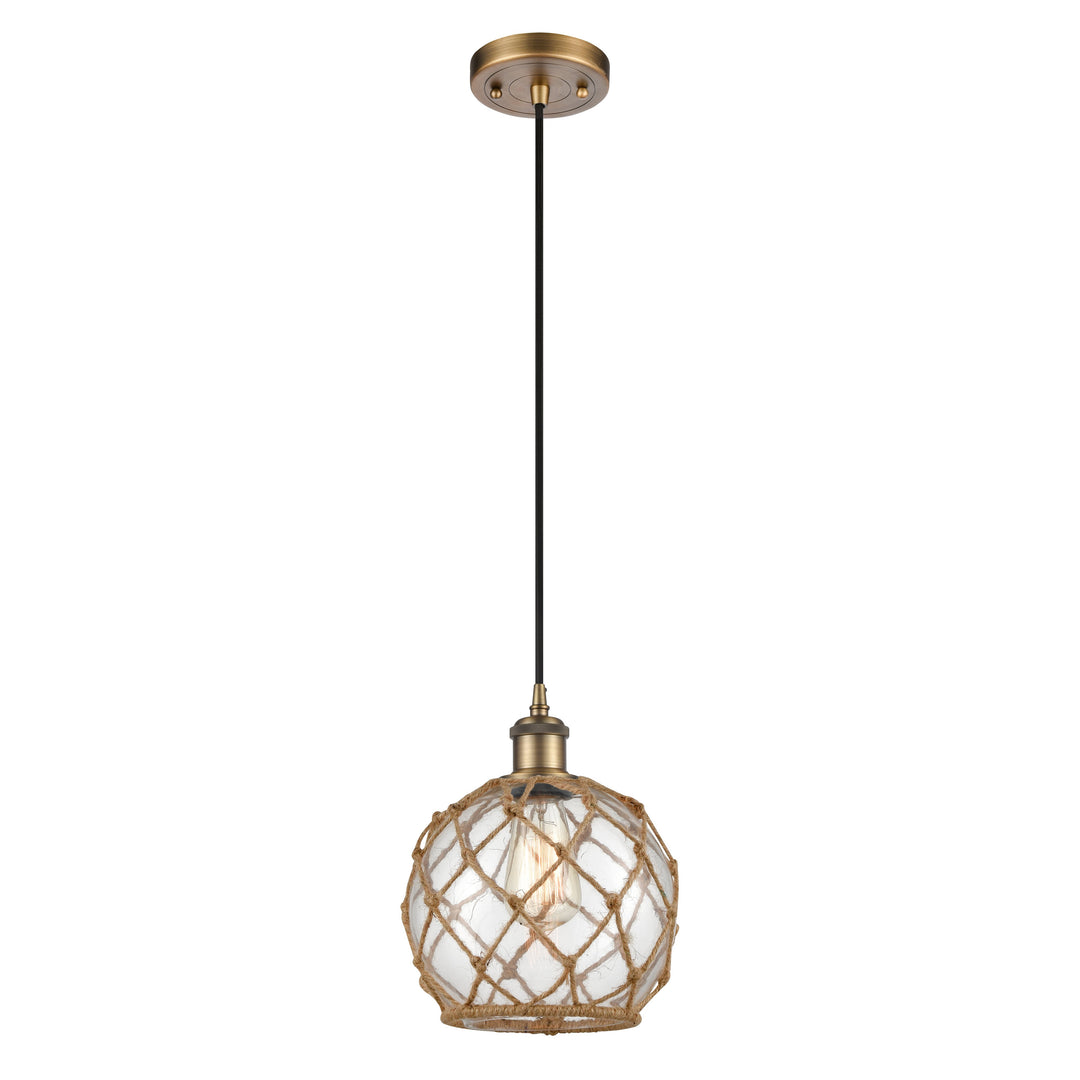 Innovations Ballston 516-1P-BB-G122-8RB-LED Pendant Light - Brushed Brass