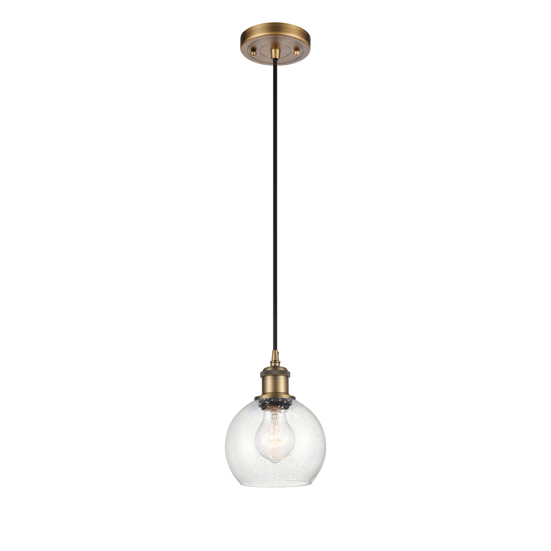 Innovations Ballston 516-1P-BB-G124-6-LED Pendant Light - Brushed Brass