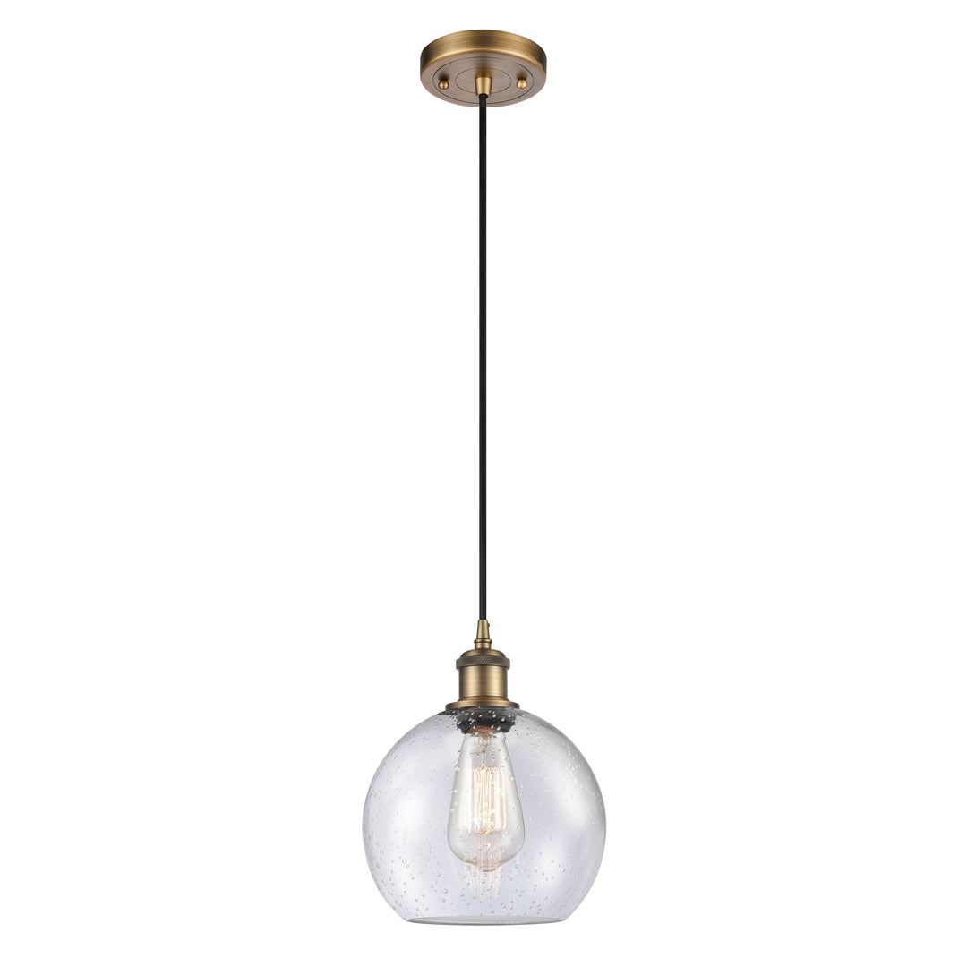 Innovations Ballston 516-1P-BB-G124-8 Pendant Light - Brushed Brass